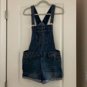 Jean short overalls